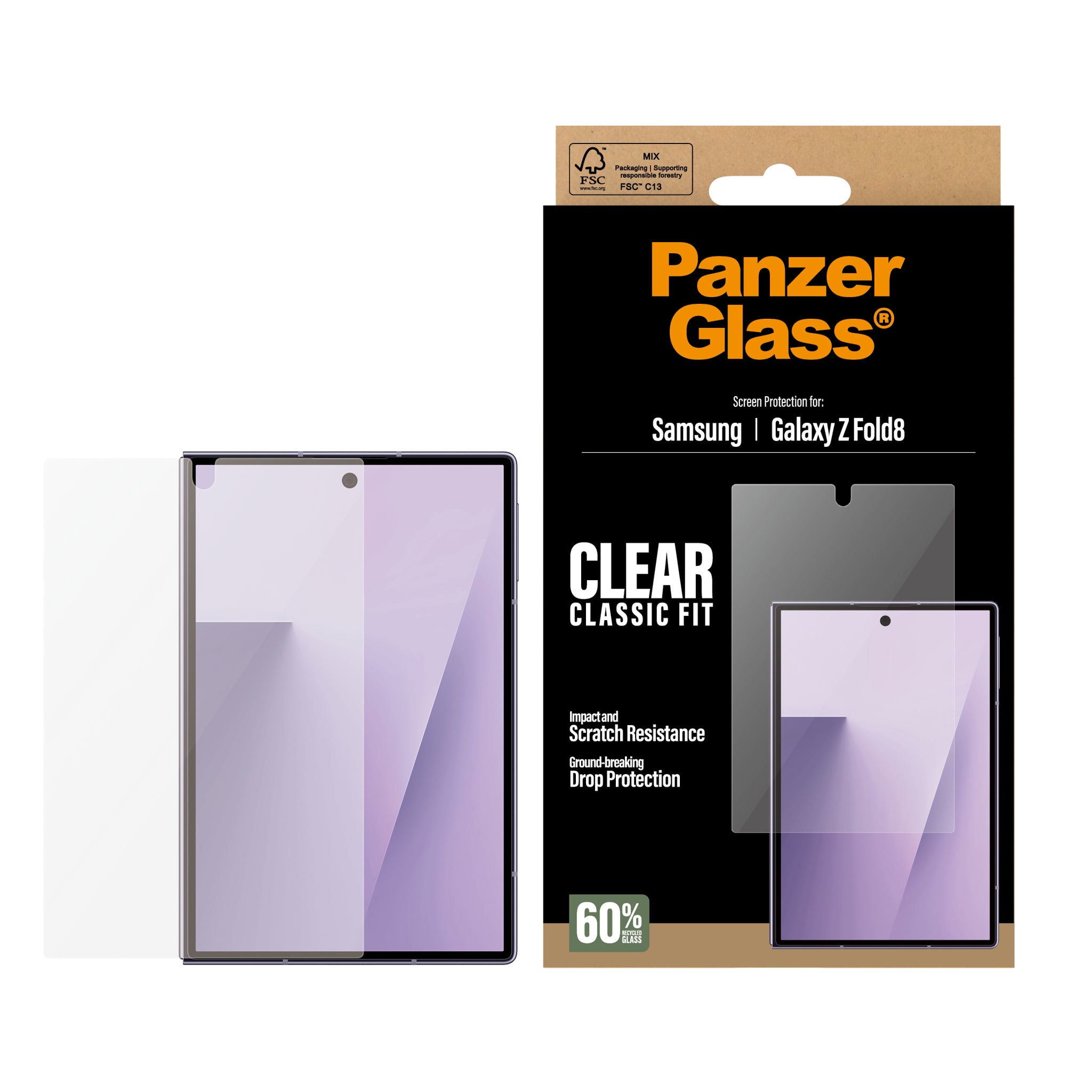 PanzerGlass® Sub Screen Protector Samsung new Galaxy Z Fold7 | Classic Fit